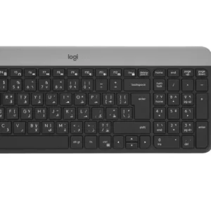 Logitech MK470 Slim Combo Wireless Keyboard and Mouse, ARA, Black