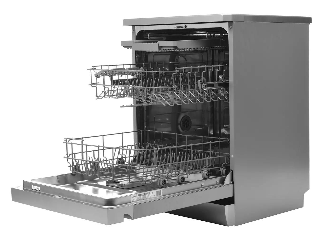 Midea, Dishwasher 14 Places, 10 Programs, Silver. - Image 3