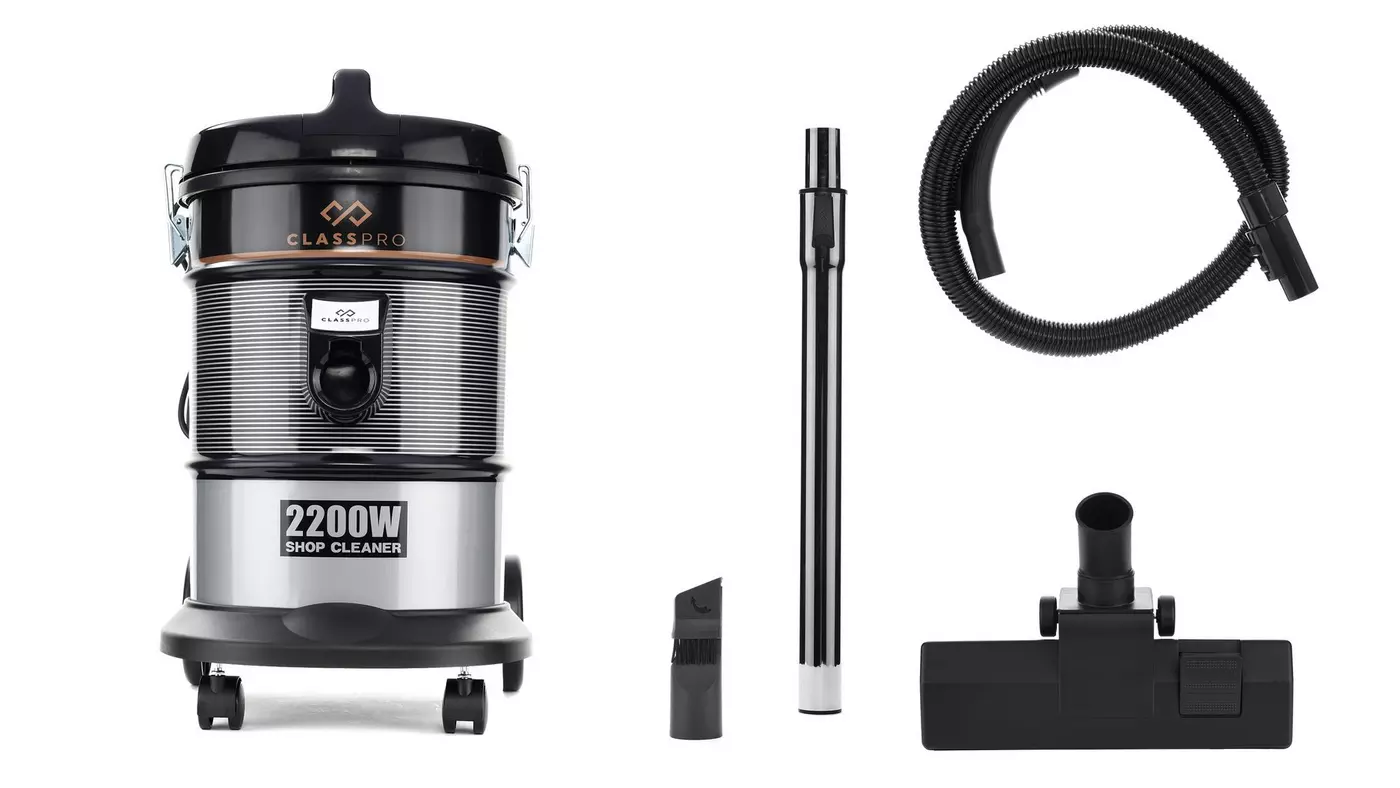 ClassPro Dry Vacuum Cleaner, 25L, 2200W, Steel. - Image 3