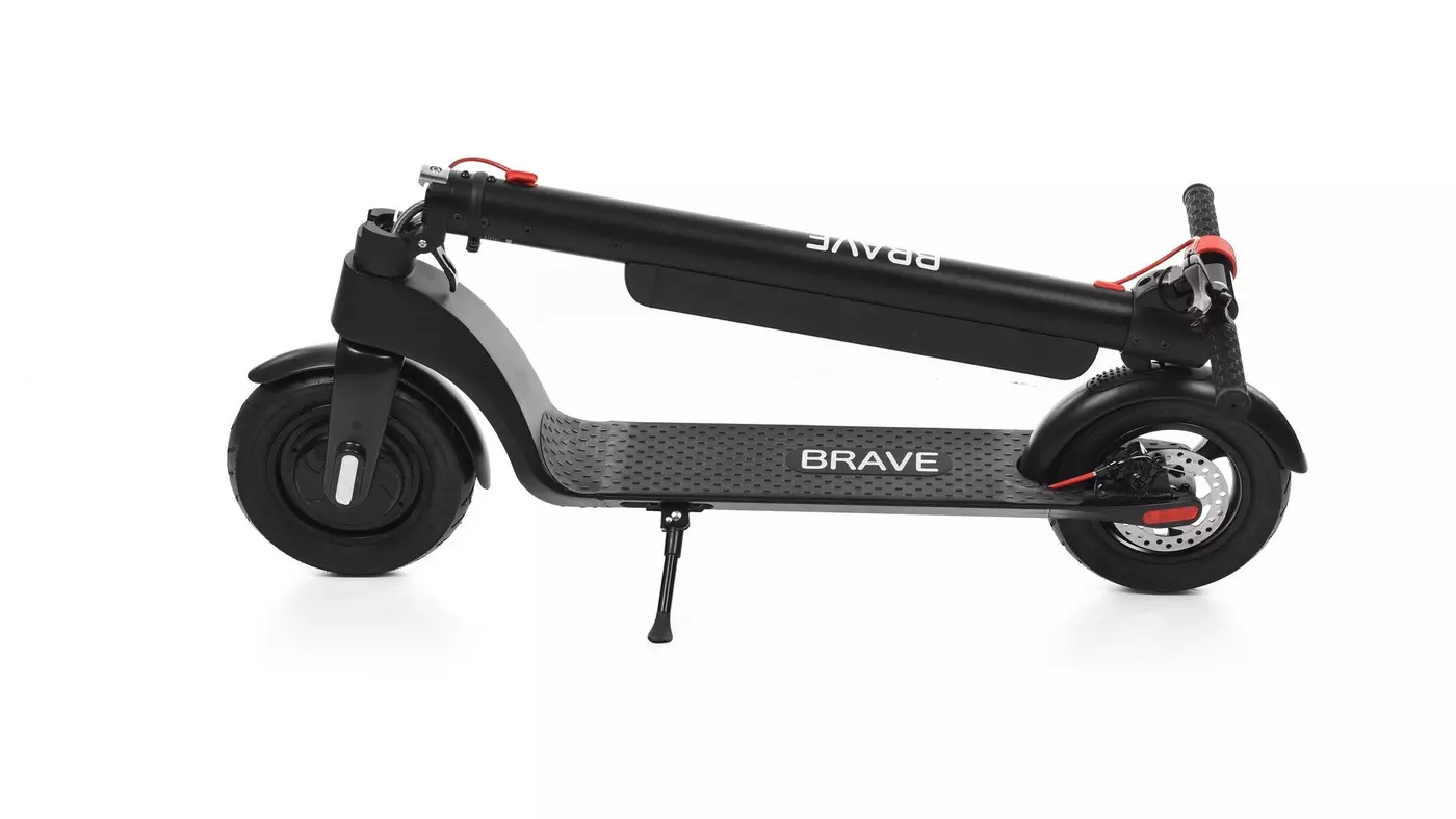 BRAVE, Smart Electric Scooter, 25km/h Max Speed, 45km Distance, Black - Image 2