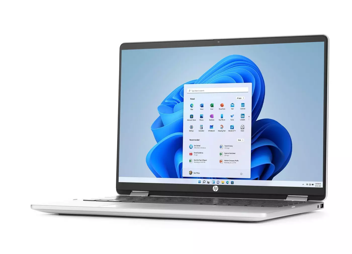 HP Laptop OmniBook 5 Flip x360, Core 3-100U, 8GB, 512GB, Touch 14 Inch WUXGA, Glacier Silver - Image 2