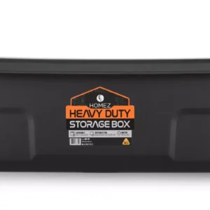 HOMEZ, Heavy Duty Storage Box, 30L, Black