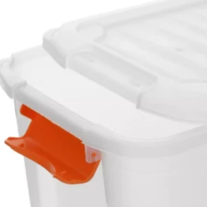 HOMEZ, Heavy Duty Storage Box, 42L, Transparent