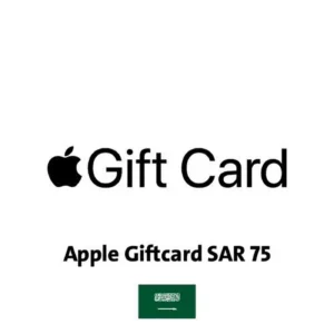 Apple Giftcard SAR75- (Saudi Store Only), Digital Code, Delivered by email