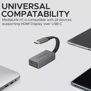 Alternative view of PROMATE, Type-C to HDMI Adapter, 4K, 30Hz, USB-C to HDMI
