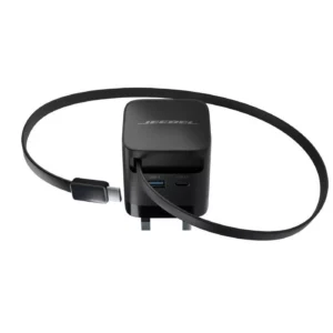 Jeebel 65w gan wall charger with built-in type-c cable