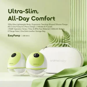 Oraimo easypump lightweight gentle wearable breast pump - vitality green