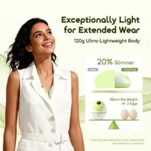 Oraimo easypump lightweight gentle wearable breast pump - vitality green - Image 3