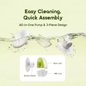 Oraimo easypump lightweight gentle wearable breast pump - vitality green - Image 4