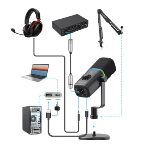 Mic gaming purecast al3b black xlr - Image 3