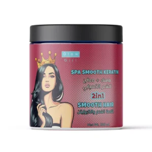 Glow girl charcoal & keratin hair mask treatment for smooth hair – 200 g